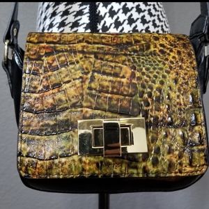 Snake Print Mini Crossbody Bag